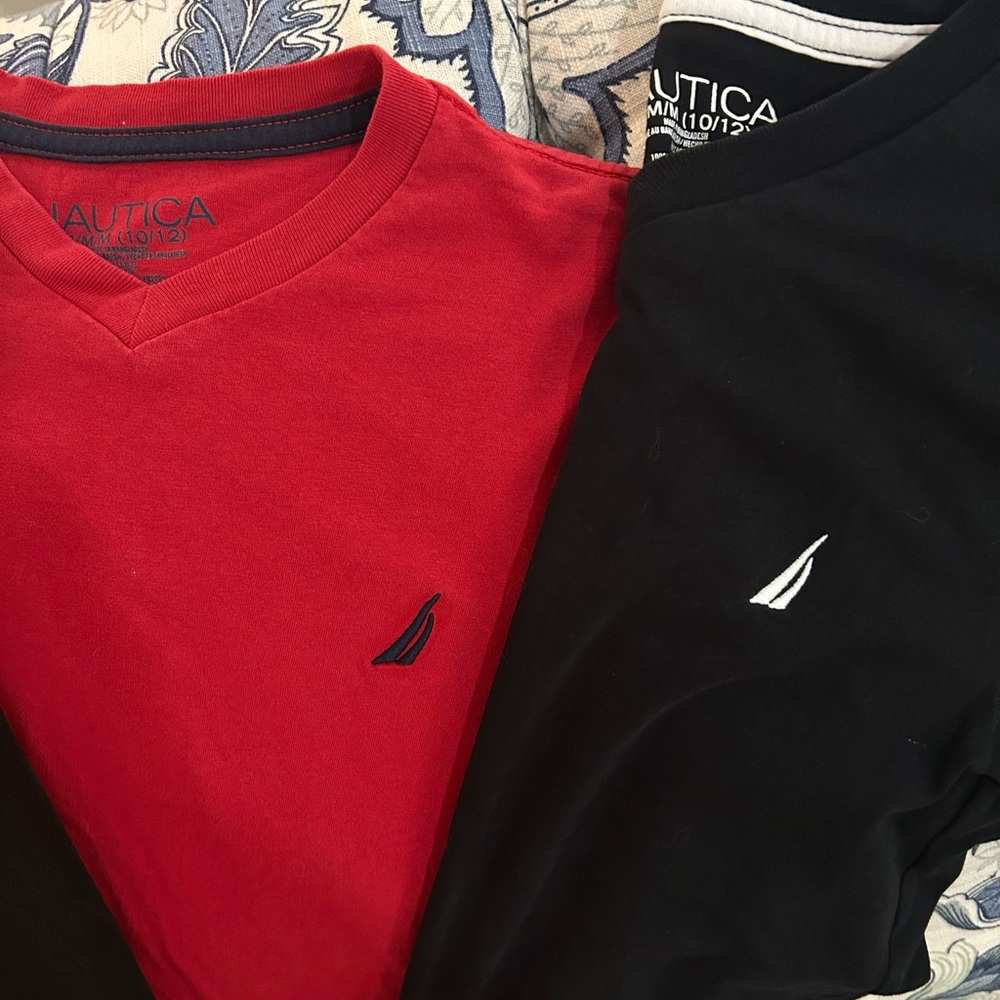 Nautica Red and Black T-Shirts
